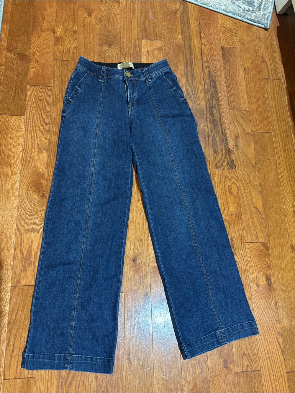 Democracy Wide-Leg High-Rise Jeans - Dark Indigo